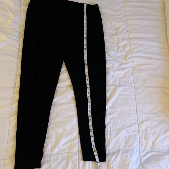 Black Leggings No Pockets, Polyester, L/XL - Picture 3 of 7